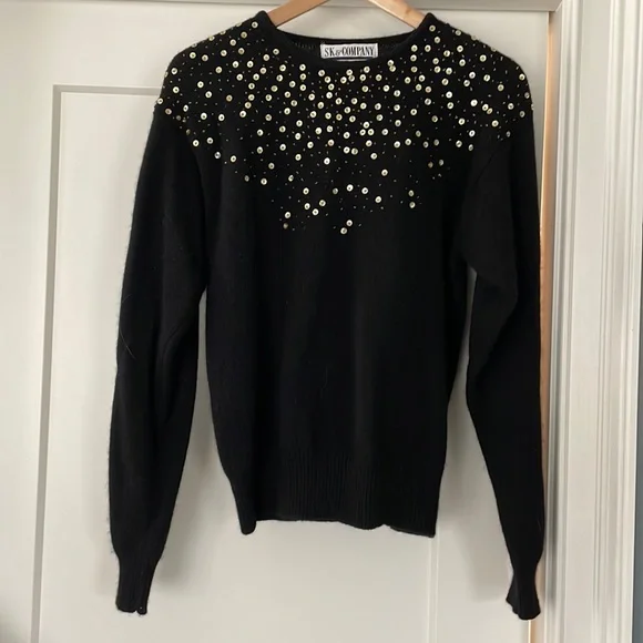 Vintage sweater with sequin and bead detail - Picture 2 of 6